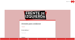 Desktop Screenshot of frentedeizquierda.com