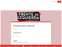 Tablet Screenshot of frentedeizquierda.com